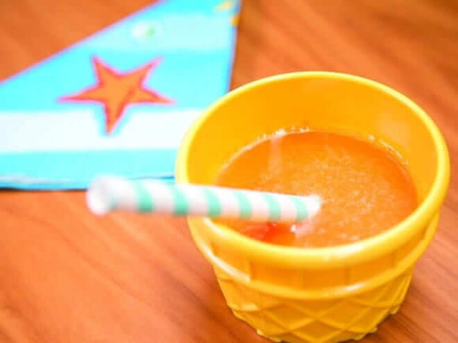 Batido con naranja y mandarina