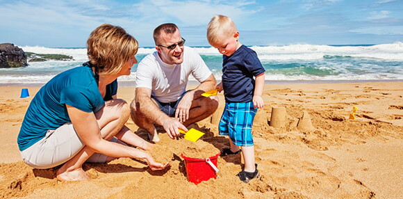 Juegos para disfrutar con tus hijos en la playa.